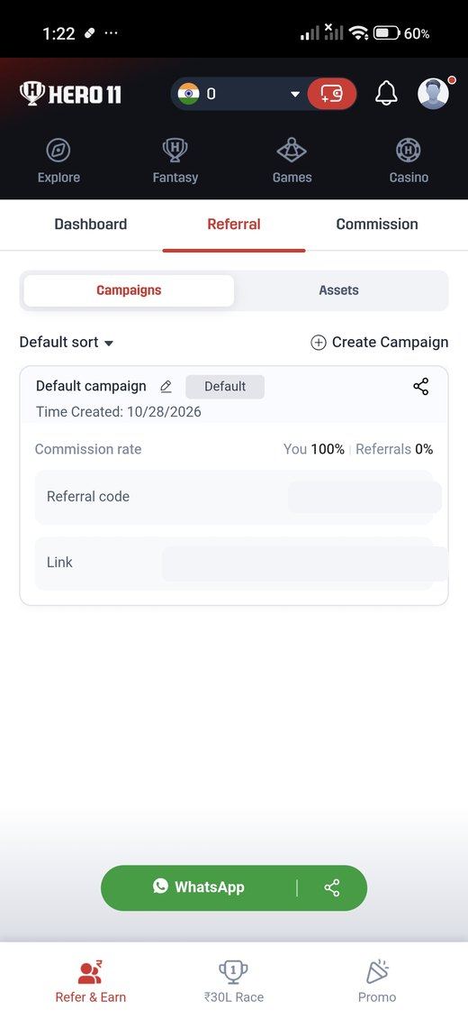 Referral campaigns in the Hero11 app